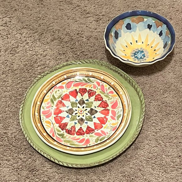 Pottery Barn Dining Pottery Barn Melamine Dinnerware Set Of 6